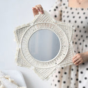 Woven Tapestry Home Accessories Handmade Decorative Mirror